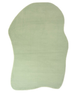 Organic shaped rug - Ease Flow soft green - overzicht