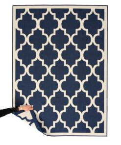 Retro outdoor rug​ - Flip Lucky dark blue - overzicht