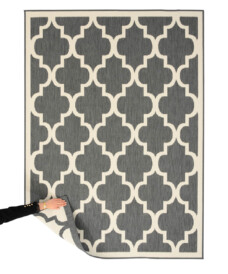 Retro outdoor rug​ - Flip Lucky grey - overzicht, thumbnail