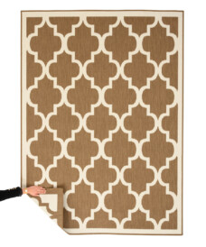 Retro outdoor rug​ - Flip Lucky light brown - overzicht, thumbnail