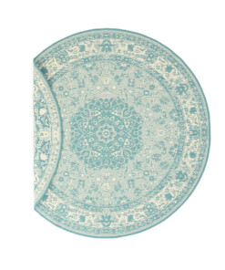 Vintage outdoor rug​ round - Flip Agnes turquoise - overzicht