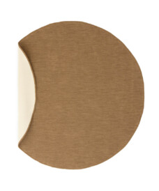 Plain outdoor rug round - Flip light brown - overzicht, thumbnail