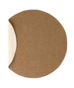 Plain outdoor rug round - Flip light brown - overzicht