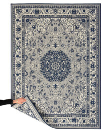 Outdoor rug vintage - Flip Agnes dark blue - overzicht, thumbnail