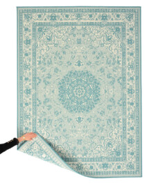 Outdoor rug vintage - Flip Agnes turquoise - overzicht, thumbnail