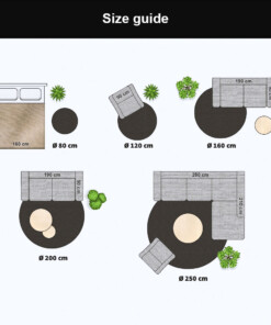 Size guide indoors round – UK, thumbnail