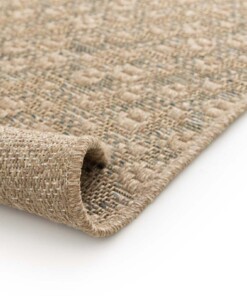 Outdoor rug diamond - Corde Trellis natural/green