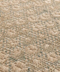 Outdoor rug diamond - Corde Trellis natural/green