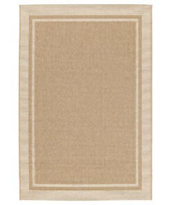 Outdoor rug diamond - Corde Cadre natural/white - overzicht