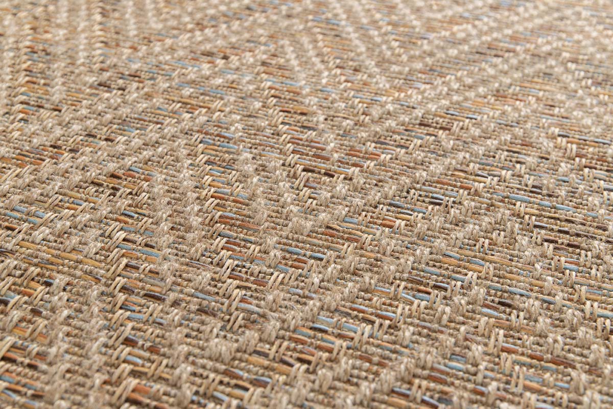 Zig zag outdoor rug - Corde Chevron natural/sunset Zig zag outdoor rug - Corde Chevron natural/sunset