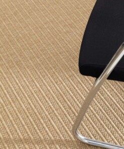 Striped outdoor rug - Corde Ripple natural