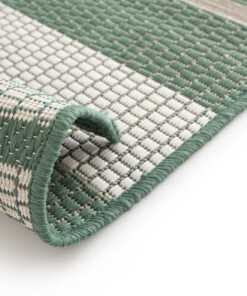 Striped outdoor rug - Verdance Cadence green