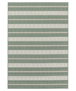 Striped outdoor rug - Verdance Cadence green - overzicht