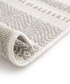 Striped outdoor rug - Verdance Cadence beige