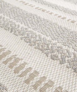Striped outdoor rug - Verdance Cadence beige