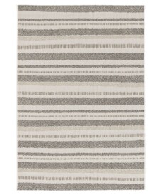 Striped outdoor rug - Verdance Cadence white/black - overzicht, thumbnail