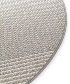 Round outdoor rug - Verdance Axis grey