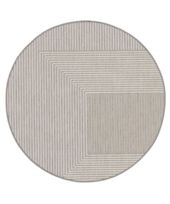 Round outdoor rug - Verdance Axis grey - overzicht