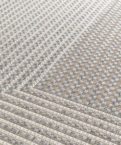 Round outdoor rug - Verdance Axis grey