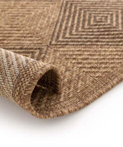 Outdoor rug diamond - Twill Parquet brown/black