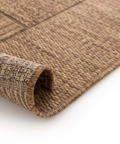 Checkered outdoor rug - Twill Patch brown