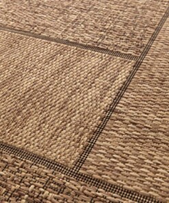 Checkered outdoor rug - Twill Patch brown