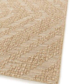 Outdoor rug diamond - Twill Zenith beige/white