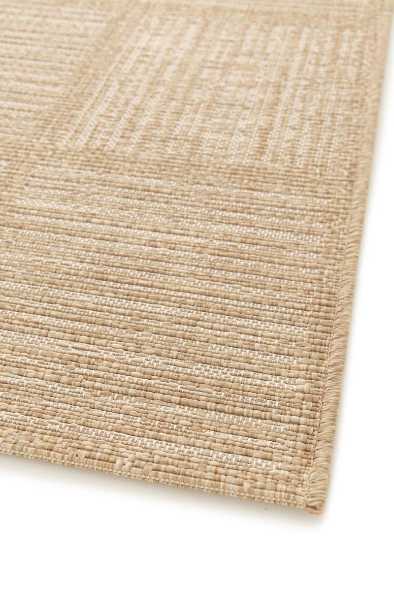 Checkered outdoor rug - Twill Tile beige/white Checkered outdoor rug - Twill Tile beige/white