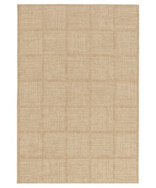Checkered outdoor rug - Twill Tile beige/white - overzicht, thumbnail
