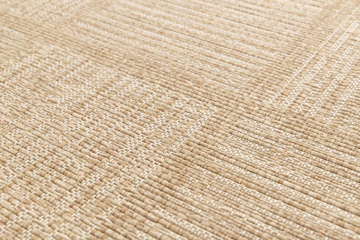 Checkered outdoor rug - Twill Tile beige/white Checkered outdoor rug - Twill Tile beige/white