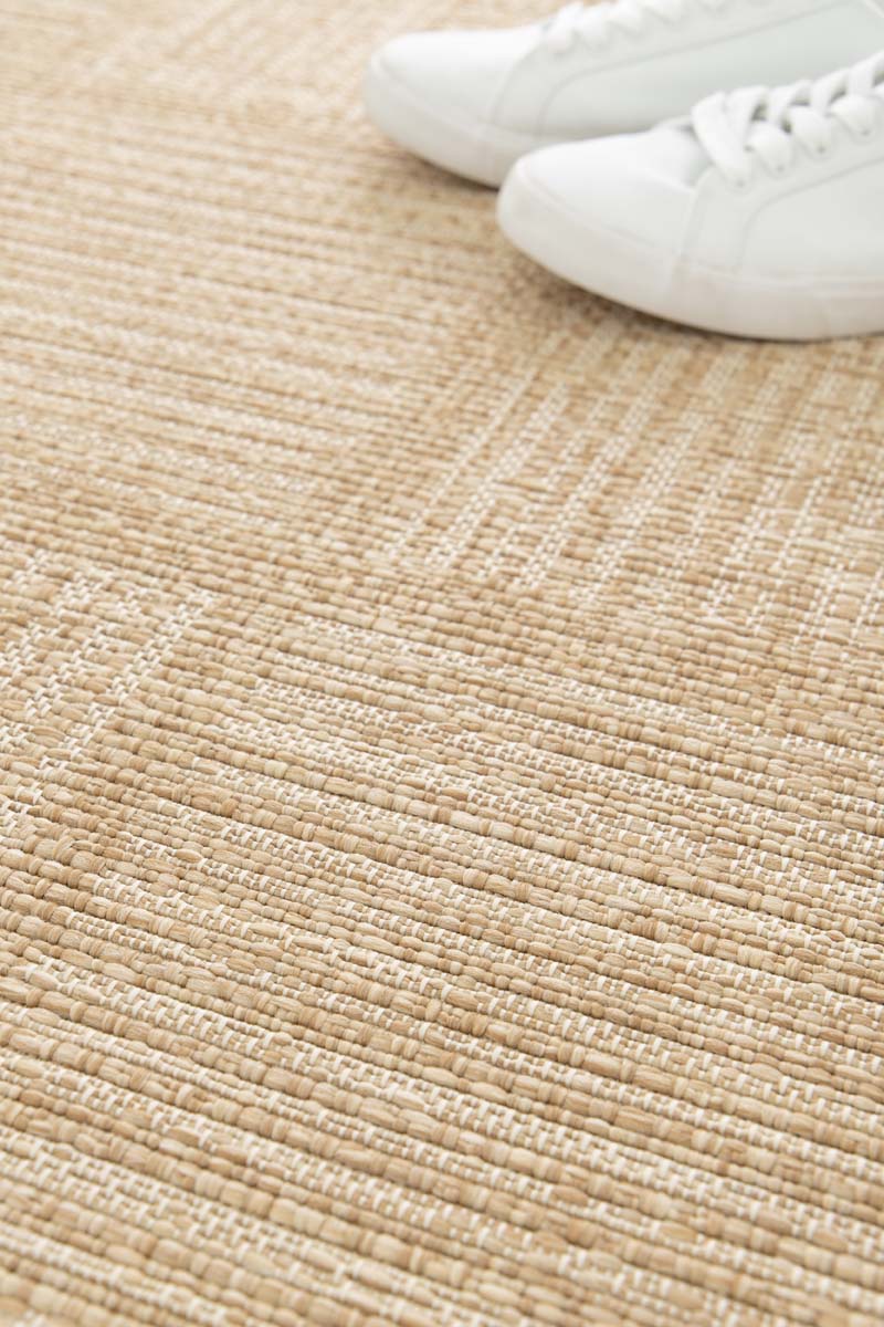 Checkered outdoor rug - Twill Tile beige/white Checkered outdoor rug - Twill Tile beige/white