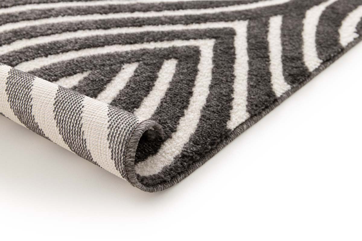Retro rug - Forme Courant anthracite Retro rug - Forme Courant anthracite
