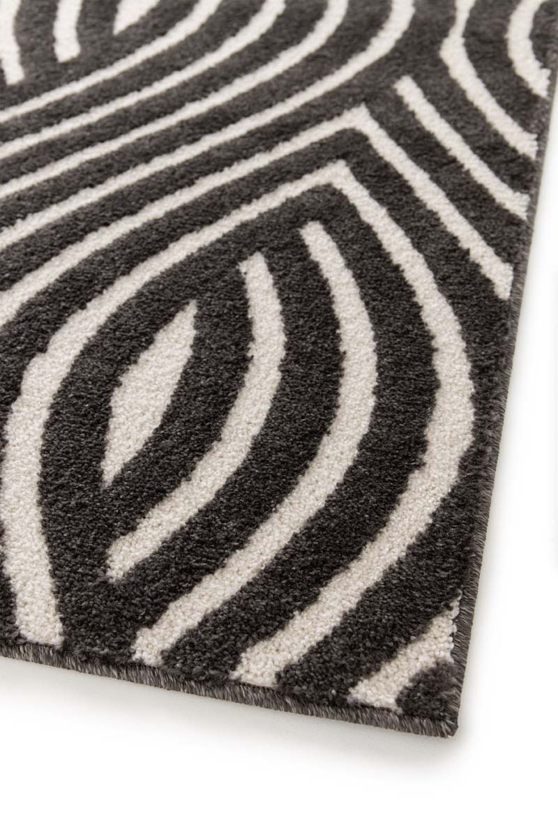 Retro rug - Forme Courant anthracite Retro rug - Forme Courant anthracite