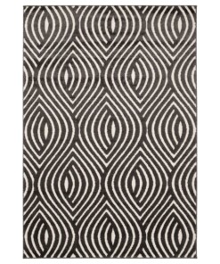 Retro rug - Forme Courant anthracite - overzicht