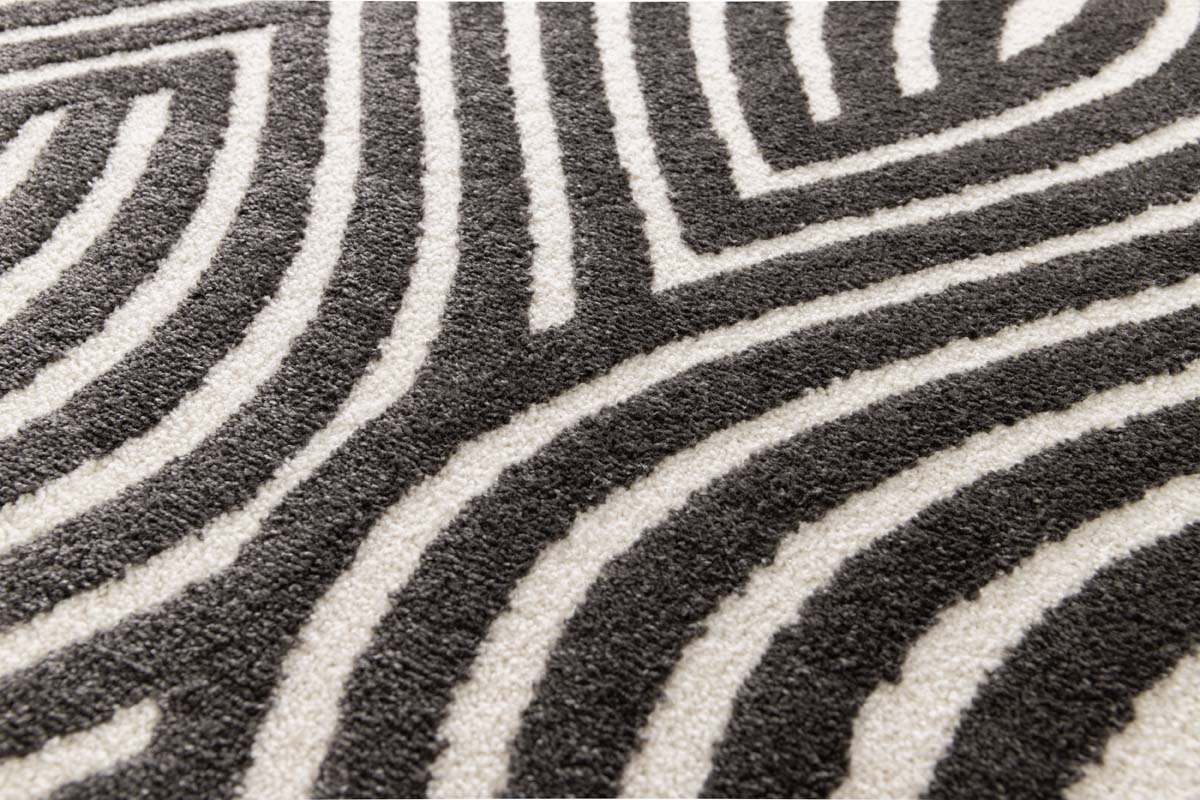 Retro rug - Forme Courant anthracite Retro rug - Forme Courant anthracite