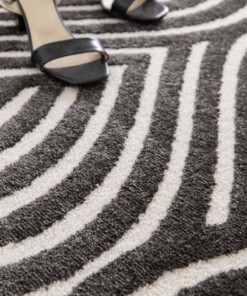 Retro rug - Forme Courant anthracite