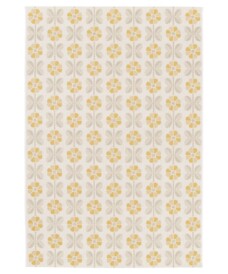 Outdoor rug flowers - Amber Marigold beige/yellow - overzicht, thumbnail