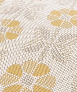 Outdoor rug flowers - Amber Marigold beige/yellow