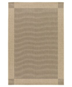 Outdoor rug​ - Bask Frame beige/black - overzicht