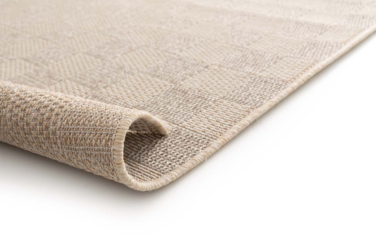 Outdoor rug - Bask Check beige/sand color Outdoor rug - Bask Check beige/sand color