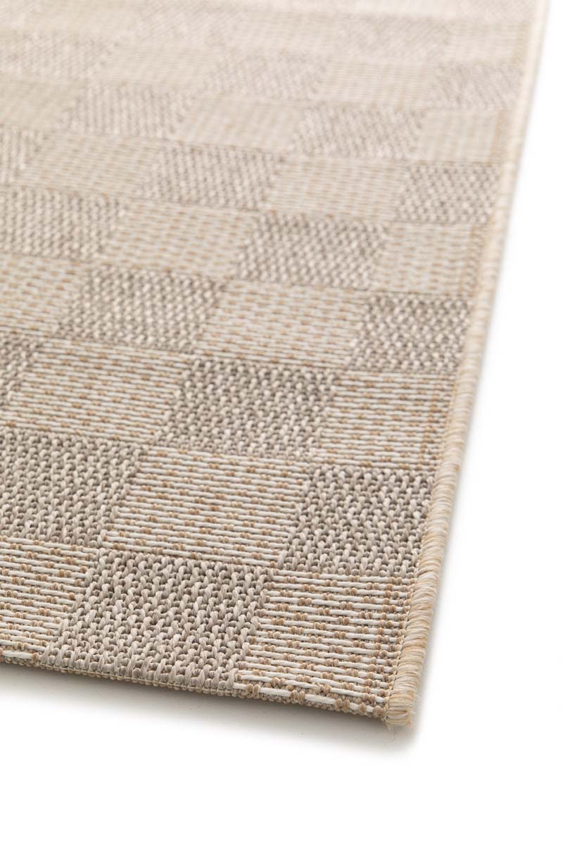 Outdoor rug - Bask Check beige/sand color Outdoor rug - Bask Check beige/sand color