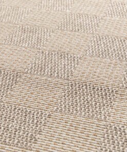 Outdoor rug​ - Bask Check beige/sand color