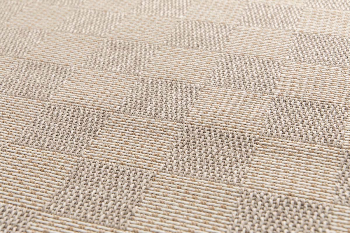 Outdoor rug - Bask Check beige/sand color Outdoor rug - Bask Check beige/sand color