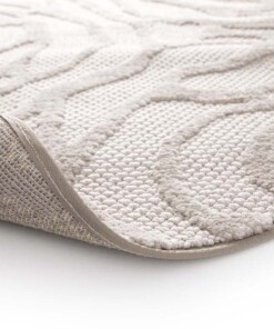 Round floral rug - Elevé Pétale taupe