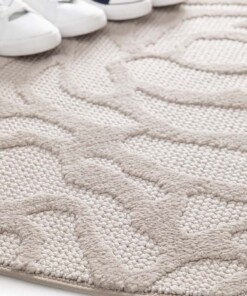 Floral rug - Elevé Pétale taupe