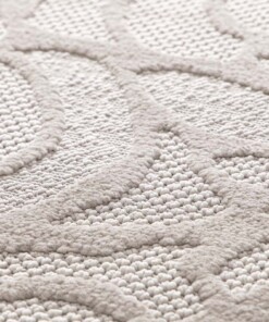 Floral rug - Elevé Pétale taupe