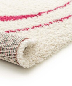 Thick rug - Mirage Méandre ivory/raspberry