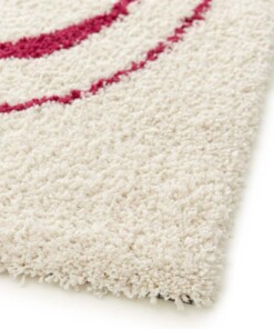Thick rug - Mirage Méandre ivory/raspberry