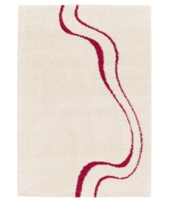Thick rug - Mirage Méandre ivory/raspberry - overzicht, thumbnail