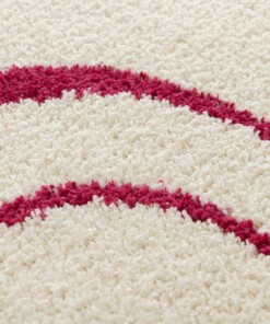 Thick rug - Mirage Méandre ivory/raspberry